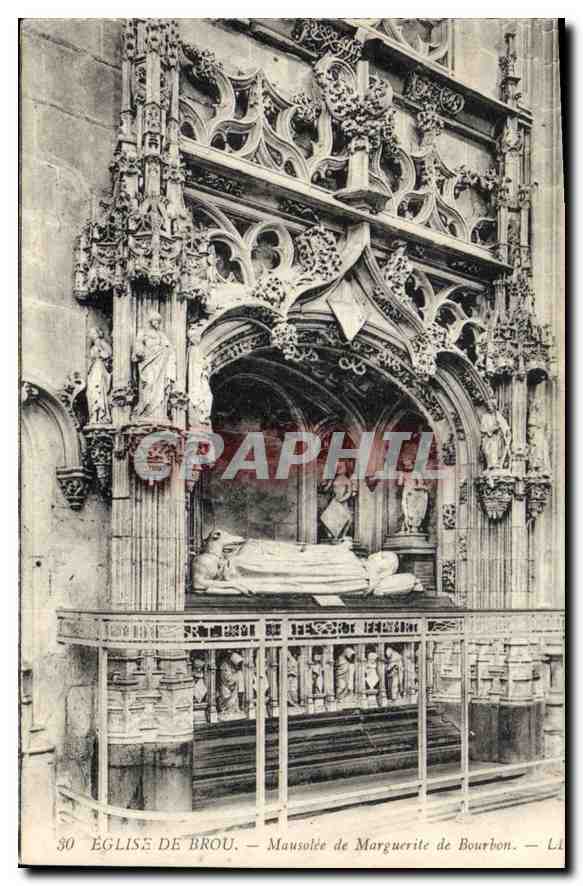CPA Eglise de Brou Mausolee de Marguerite de Bourbon 
