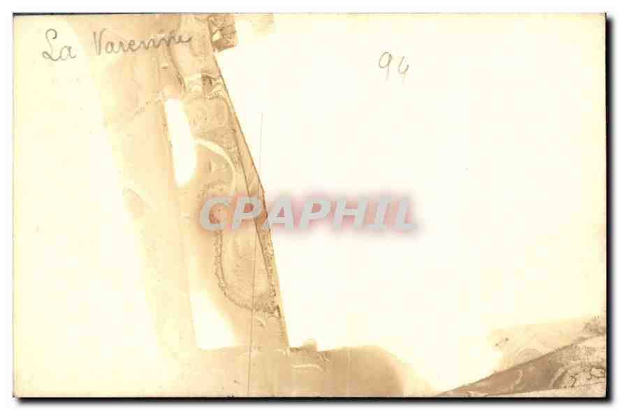 CARTE PHOTO La Varenne — Back