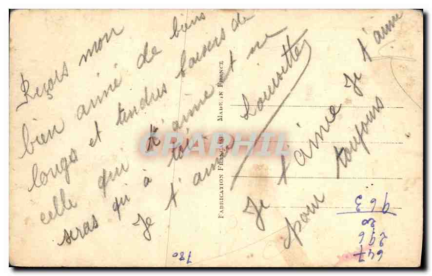 CPA Femme — Verso