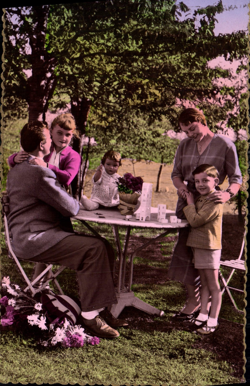 CPA Femme Enfants