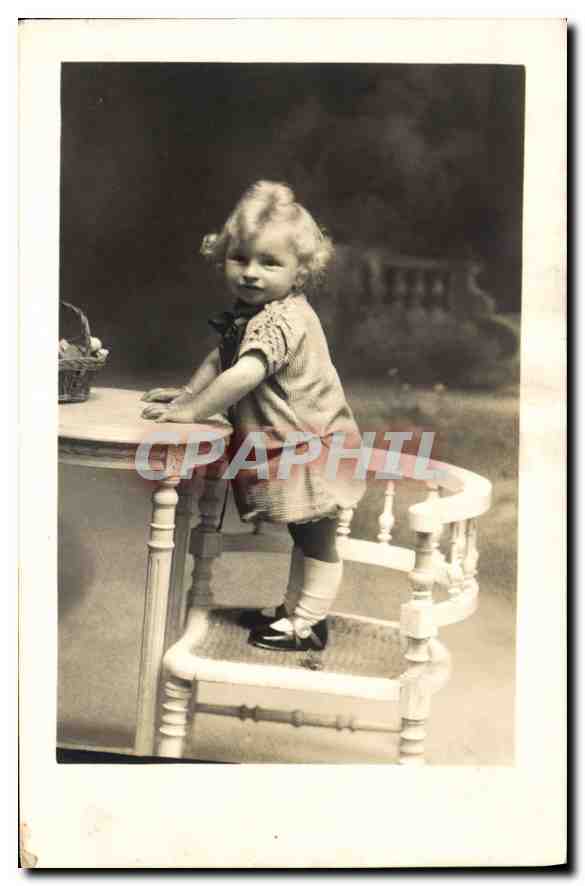 CARTE PHOTO Enfant Bebe