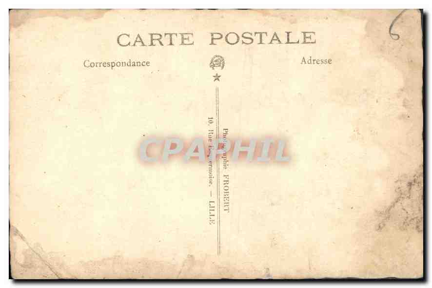 CARTE PHOTO Femme — Verso