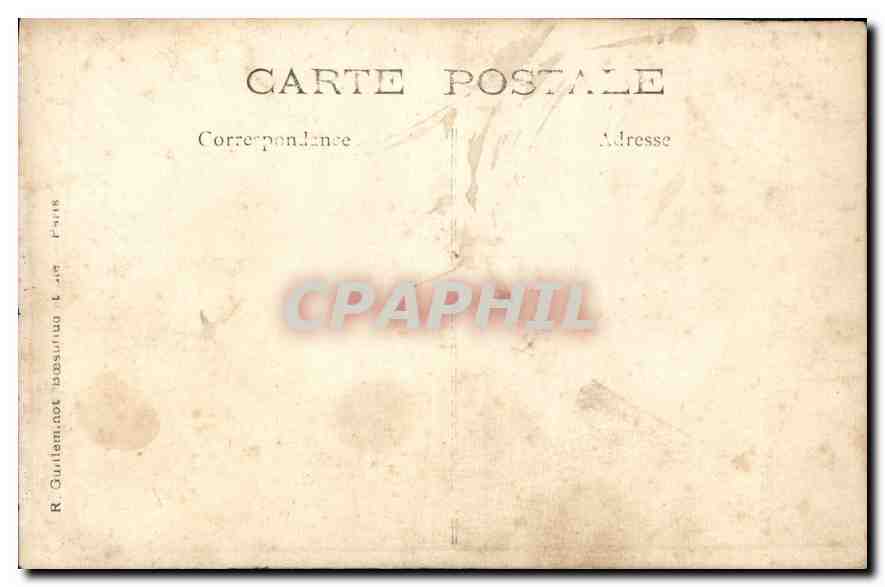 CARTE PHOTO Femme Enfants Bretagne — Rückseite