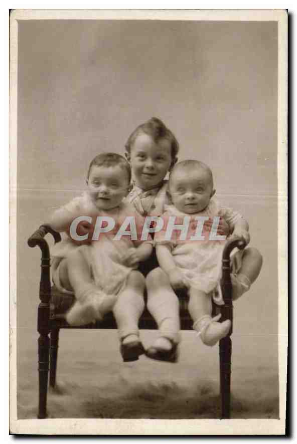 CARTE PHOTO Enfants Bebes