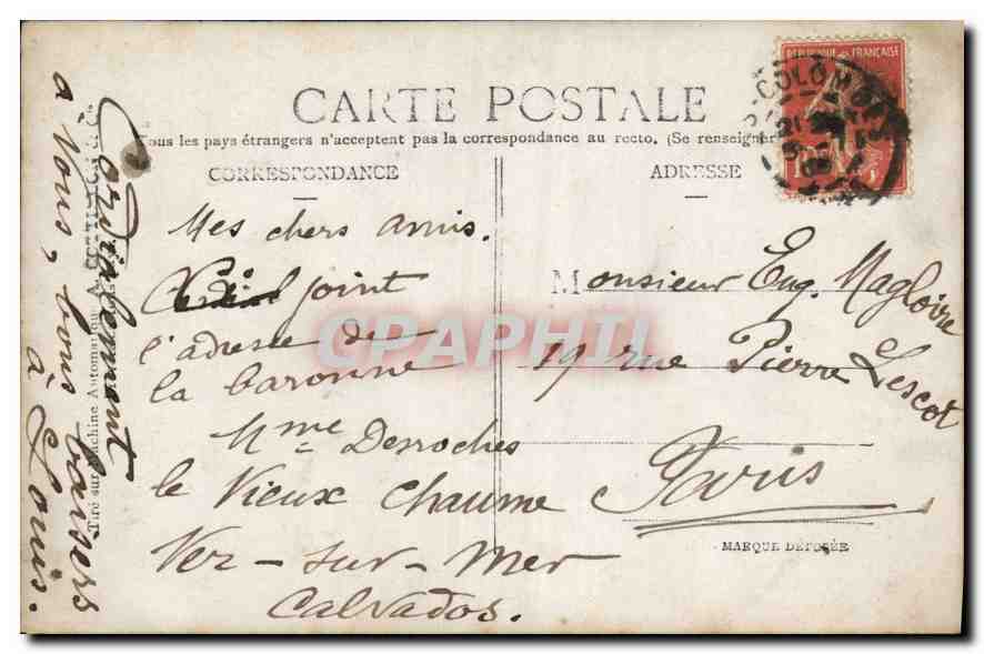 CARTE PHOTO Enfant — Rückseite