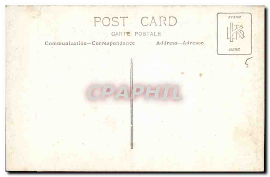 CARTE PHOTO Femme Mariage — Verso