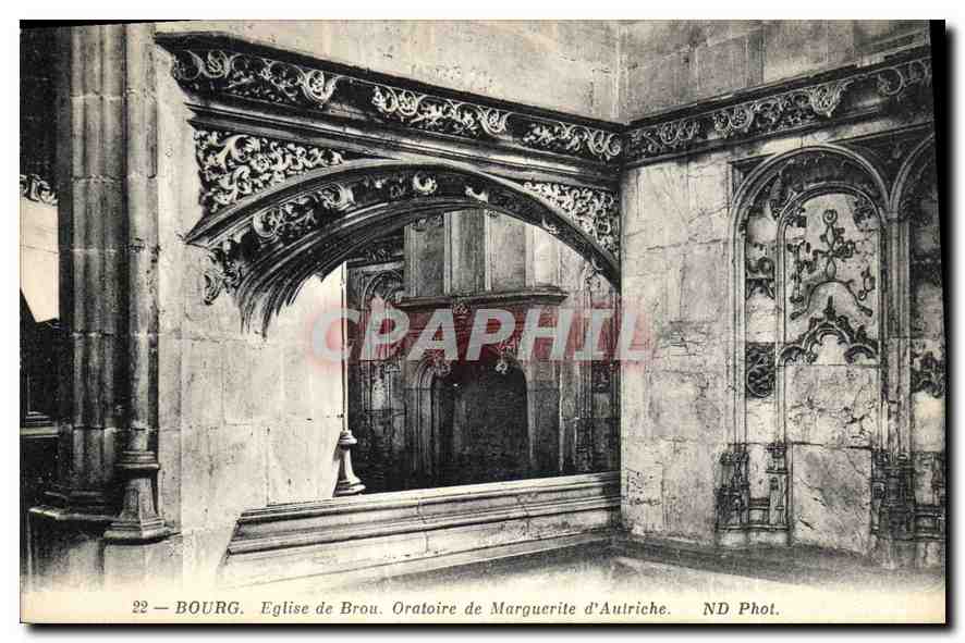 CPA Bourg Eglise de Brou Oratoire de Marguerite d'Autriche 