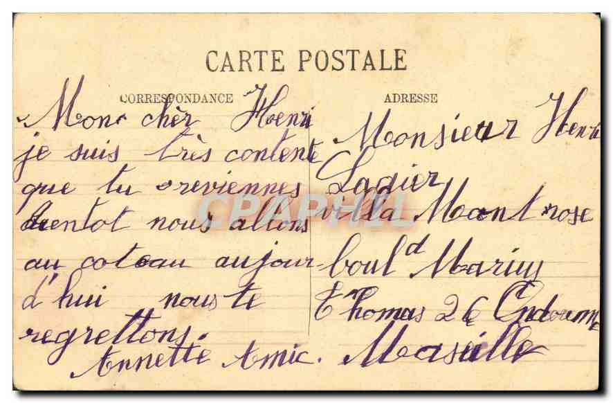 CPA Les Deux Soeurs Sainte Genevieve et Jeanne D'Arc — Rückseite