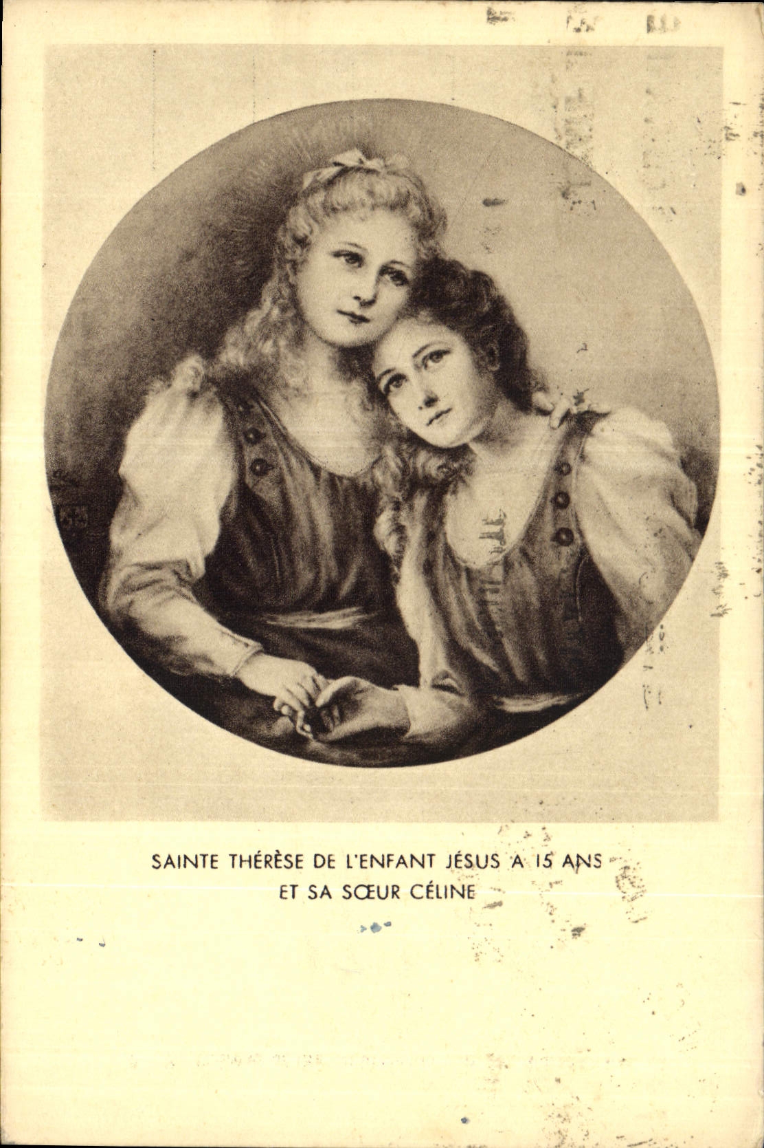 CPA Sainte Teherese de l'Enfant jesus et sa Soeur celine 