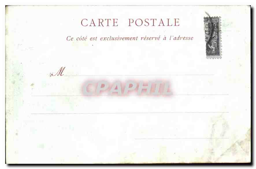 CPA La Dame de Coeur par Consuelo Fould  — Back