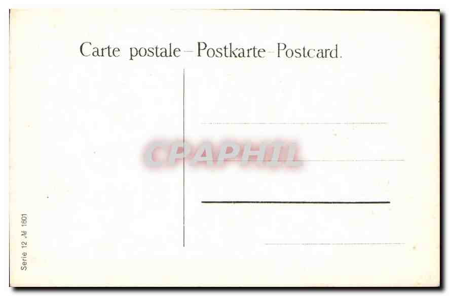 CPA La Lettre de l'Absent Der Brief  — Rückseite
