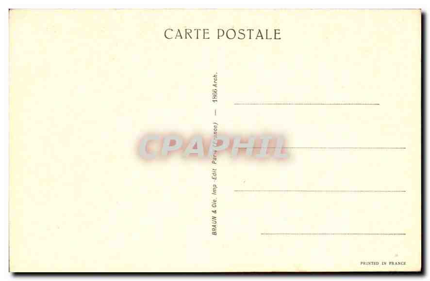 CPA Musee National Naples Perse Bataille de Darius et d'Alexandre Mossaique de Pompei  — Verso