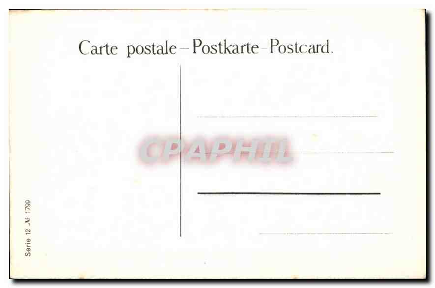 CPA Le Lecon d'Ecriture Schreibstunde Writing lesson  — Verso