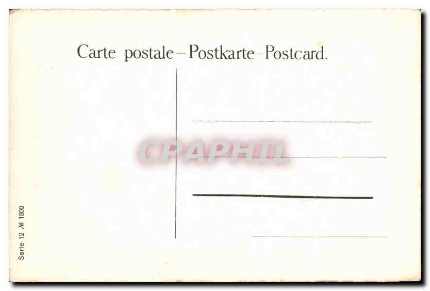 Pâturage de moutons — scène pastorale — Roussau, Pinky, série 12 — Verso