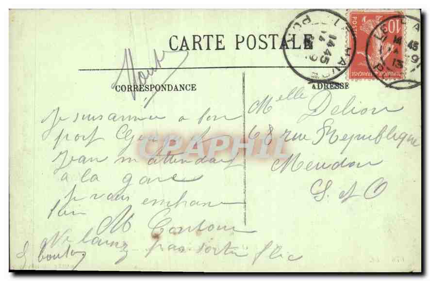 CPA A Merlon Le Bateu de Sauvetage Musee du Havre — Verso