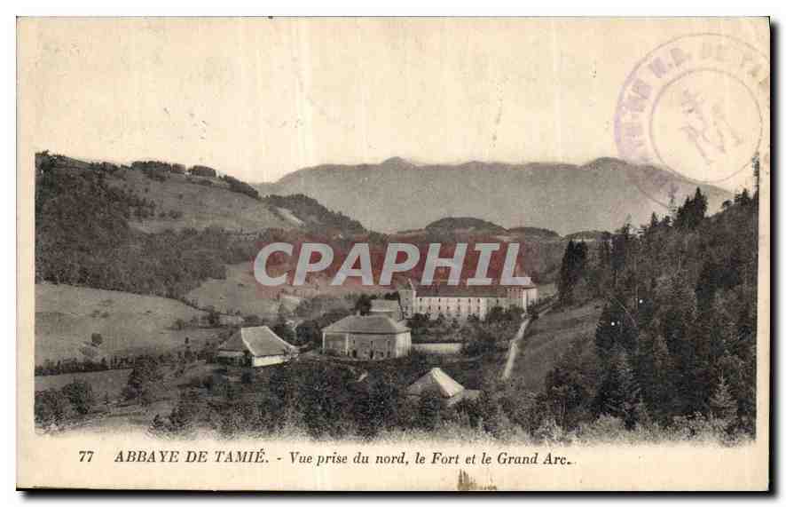 CPA Abbaye de Tamie Vue prise du nord le Fort et le Grand Arc 