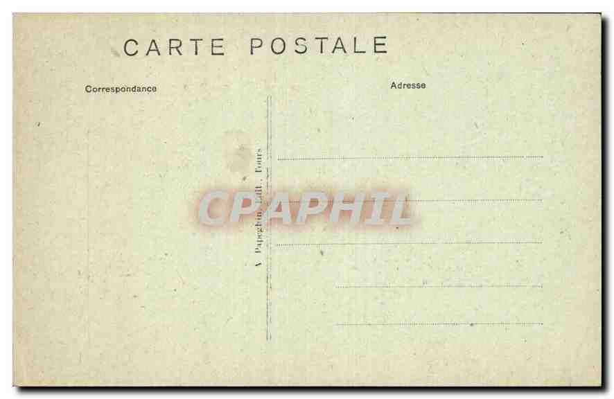 Azay-le-Rideau (Indre-et-Loire) — Château National, Marguerite de Valois — A.P. n°55 — Verso