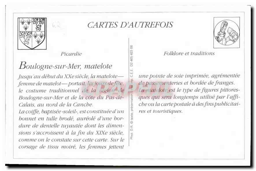 Matelote de Boulogne-sur-Mer — traje tradicional — editor C.E.E. — Reverso