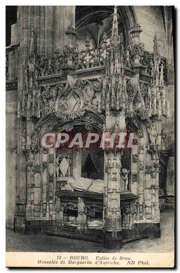 Bourg — Mausoleum von Margarete von Österreich — Kirche von Brou, ND Phot.