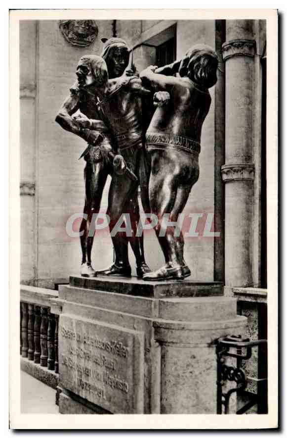 CPA Messestadt Leipzig Eingang Auerbachts Keller mit Bronze Figuren aus Goerhes Faust 