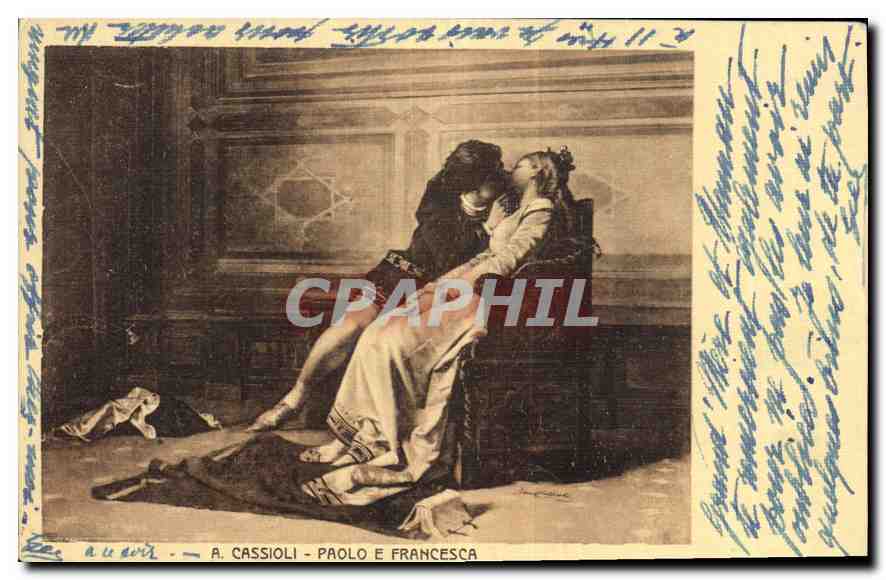 CPA A Cassioli Paolo e Francesca 