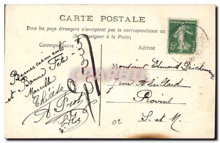 CPA Enfant — Rückseite
