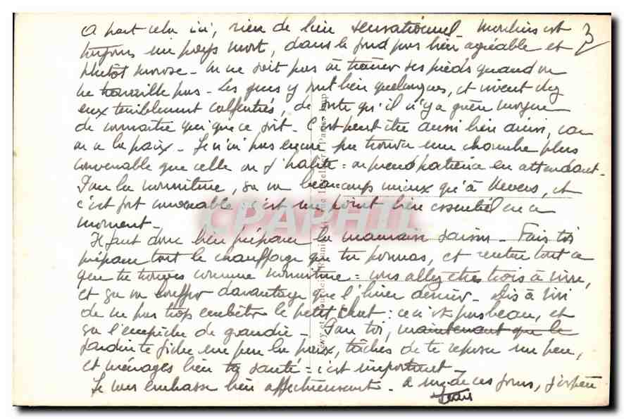 CPA Moulins Vitrail de la Vierge au Trone  — Rückseite