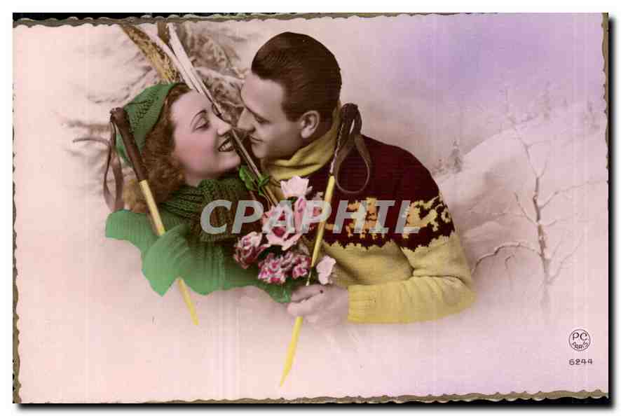 CPA Femme Ski