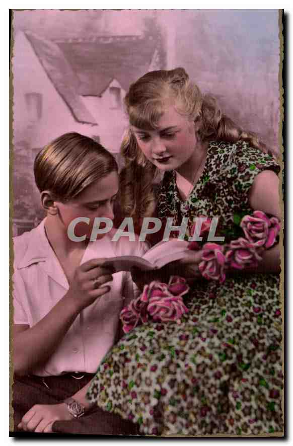 CPA Femme Enfant