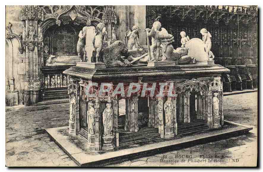 CPA Bourg Eglise de Brou Mausolee de Philibert la Beau 