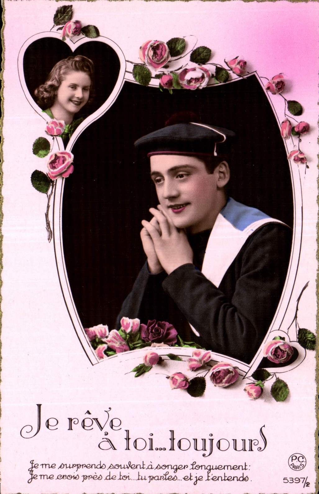 CPA Femme Marin