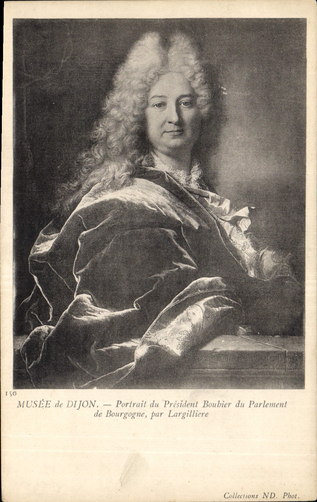 CPA Musee de Dijon Portrait du President Boubier du Parlement de Bourgogne par Largilliere 