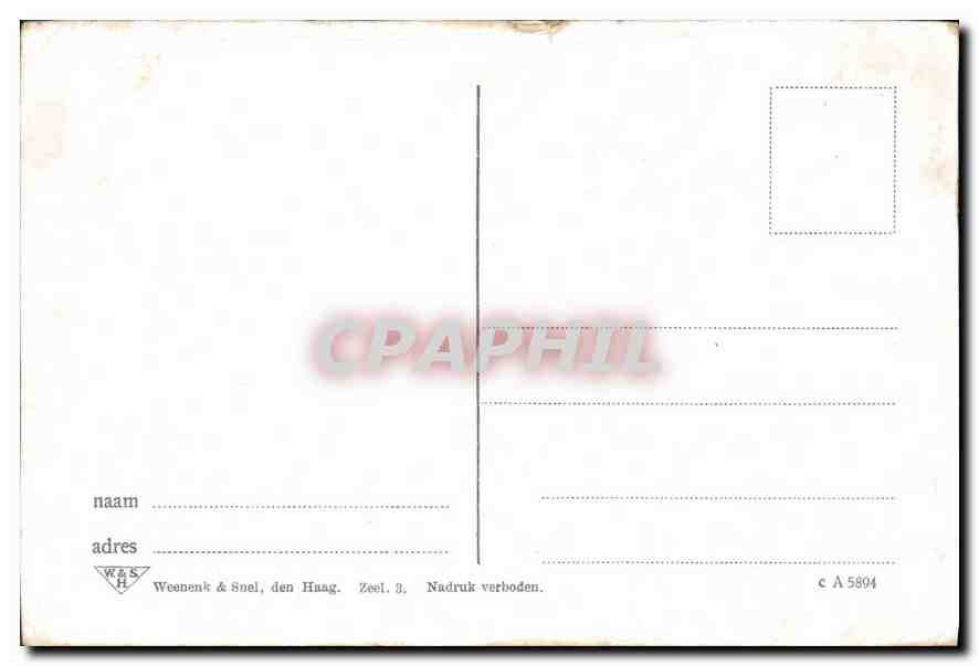 CPA Zuid Bevelandsche Kleederdracht  — Rückseite