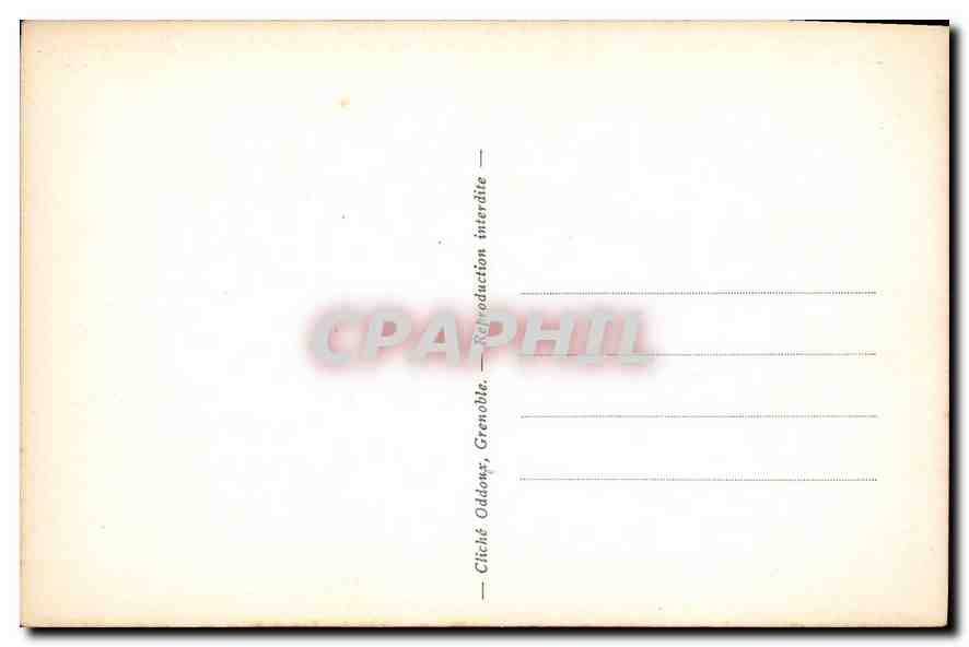 CPA Dauphine Le Mont Aiguille  — Rückseite