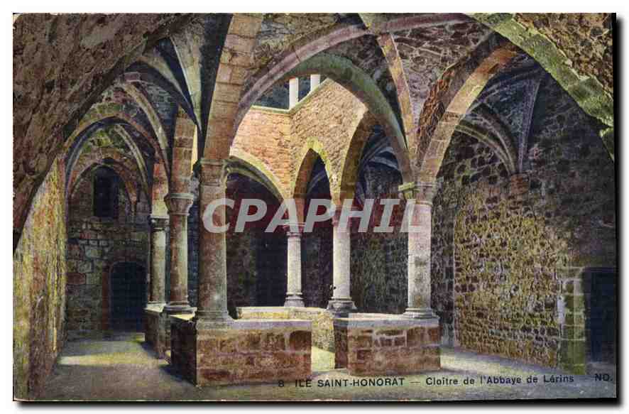 CPA Ile Saint Honorat Cloitre de l'Abbaye de Lerind 