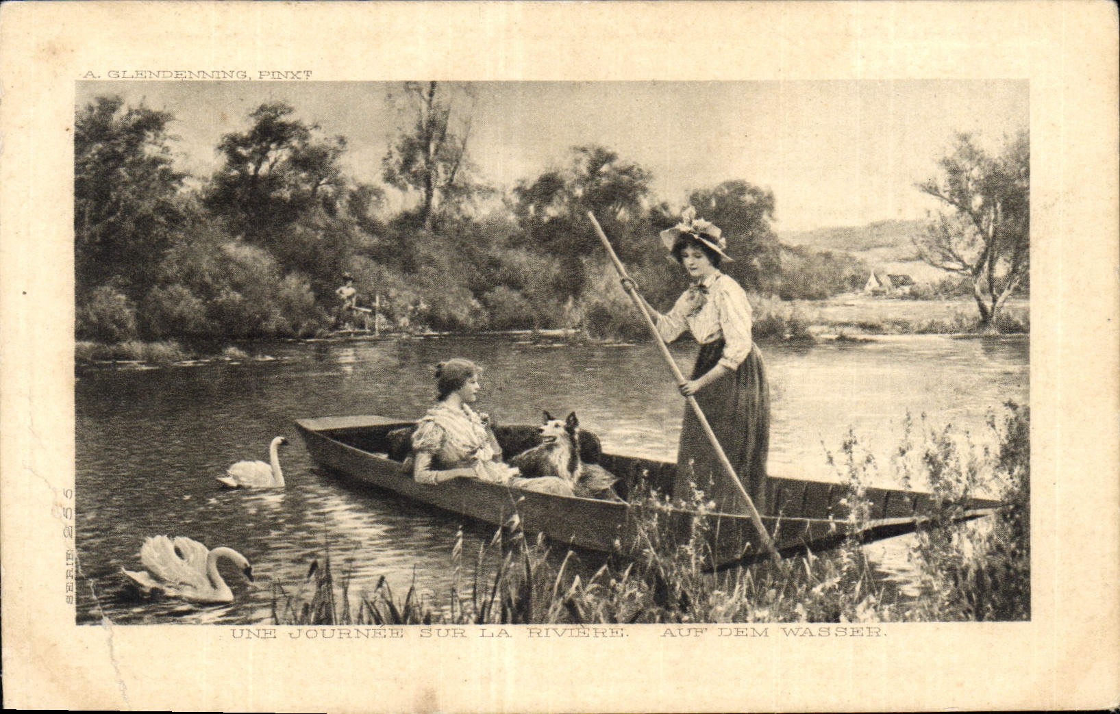 CPA Une journee sur la Rivere 