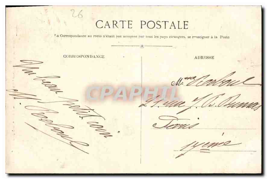 CPA La Drome Illustree Grignan Le Chateau Tour Francois I  — Rückseite