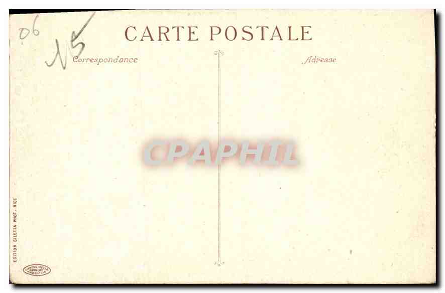 CPA Cannes Vieux Chateau Ile Saint Honorat  — Verso