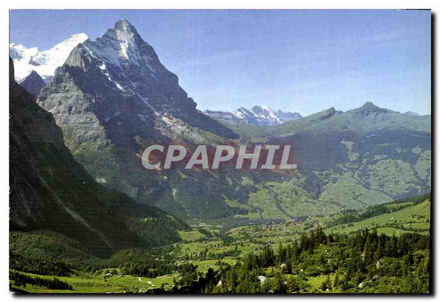 CPM Grindelwald Monch Eiger Blumlisalp Buttlassen Lauberhorn und Tschuggen 