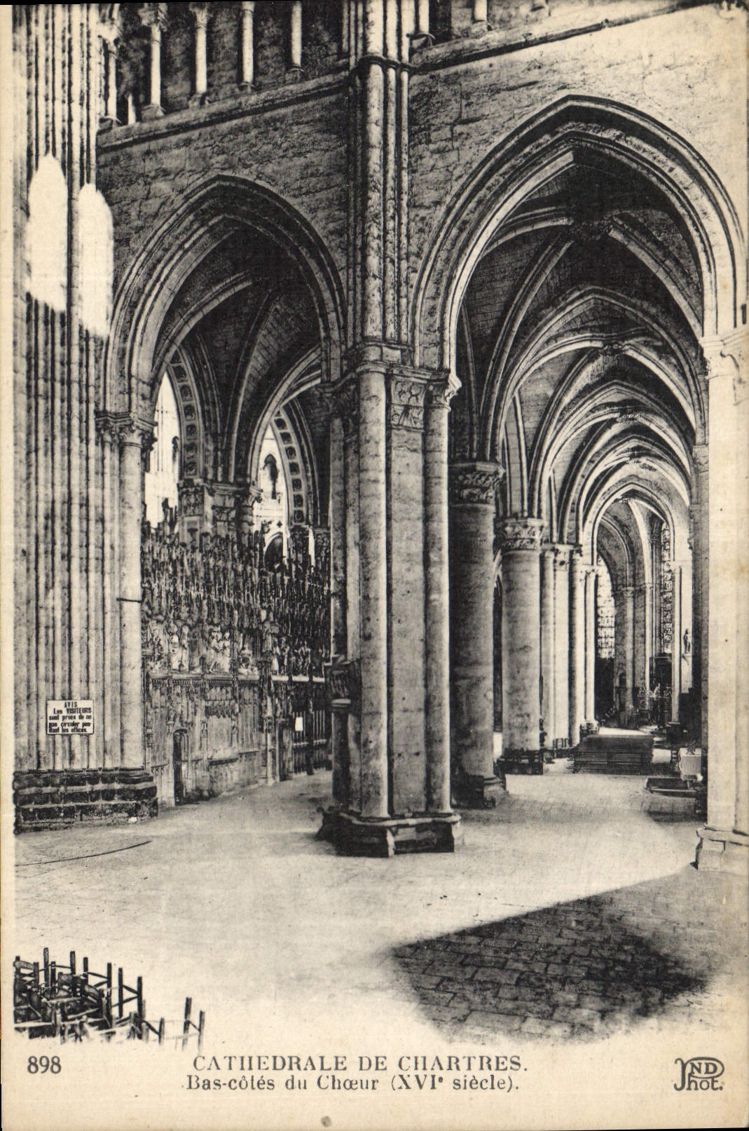 Cathédrale de Chartres — Bas-côtés du Chœur (XVIe siècle) — JND Hot. n° 898