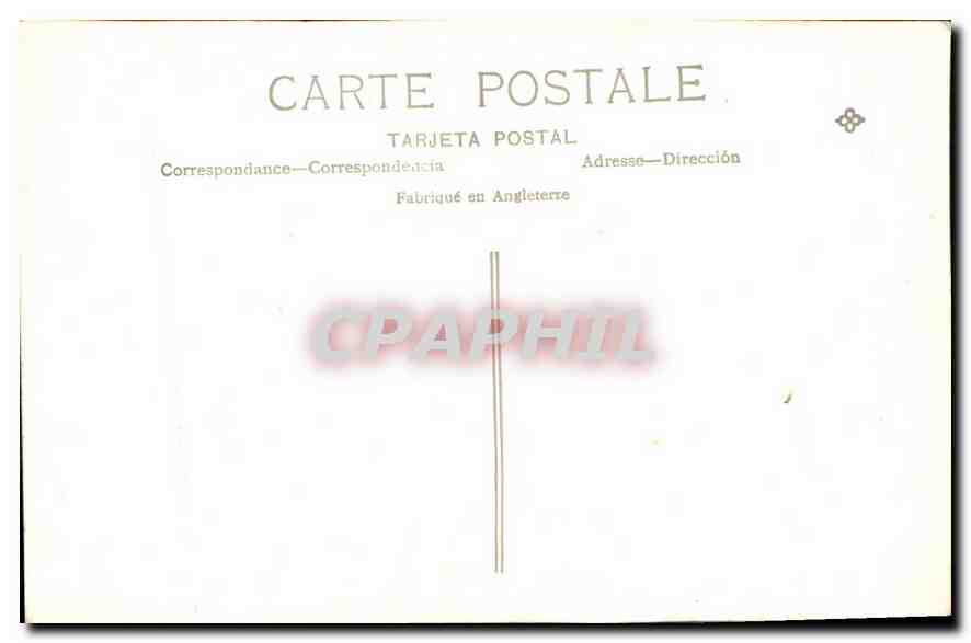 CARTE PHOTO Femme Famille — Verso