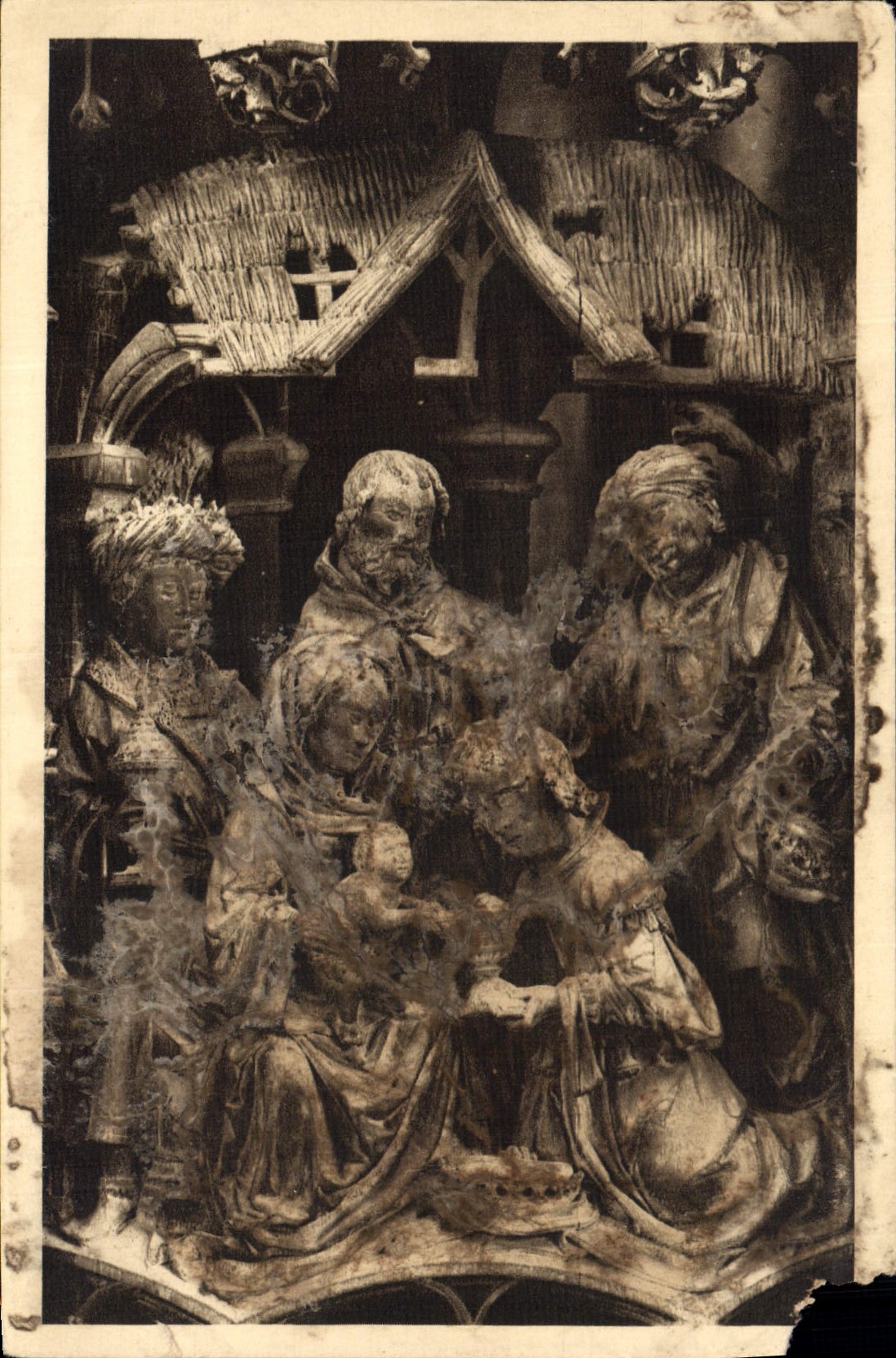 Nativité — Sculpture en bois — Cathédrale d'Amiens