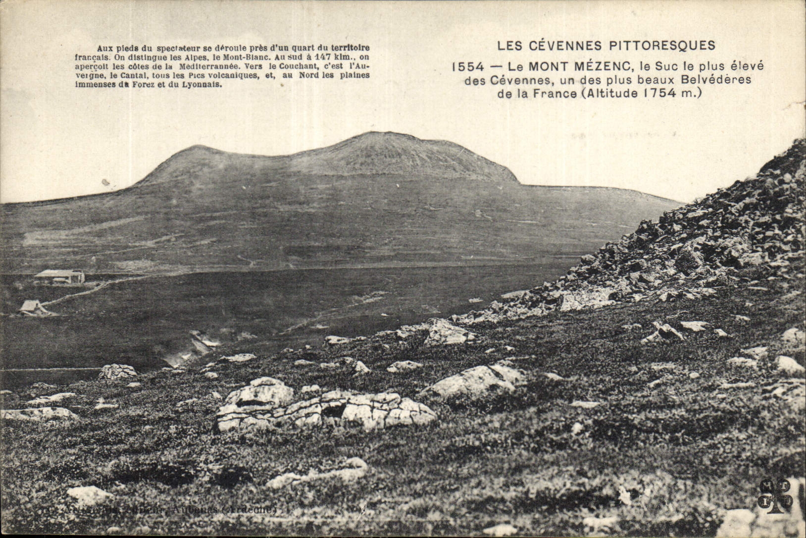 CPA Les Cevennes Pittoresques Le Mont Mezenc le Suc le plue eleve des Cevennes un des plus beaux Bel