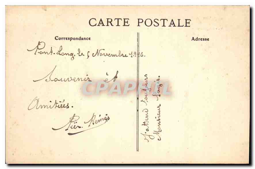 CPA Les Hautes Pyrenees Cauterets Vue generale prise du Mamelon Vert  — Rückseite