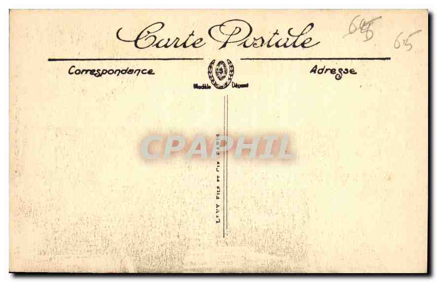 CPA Lourdes La Grotte et la Basilique  — Verso
