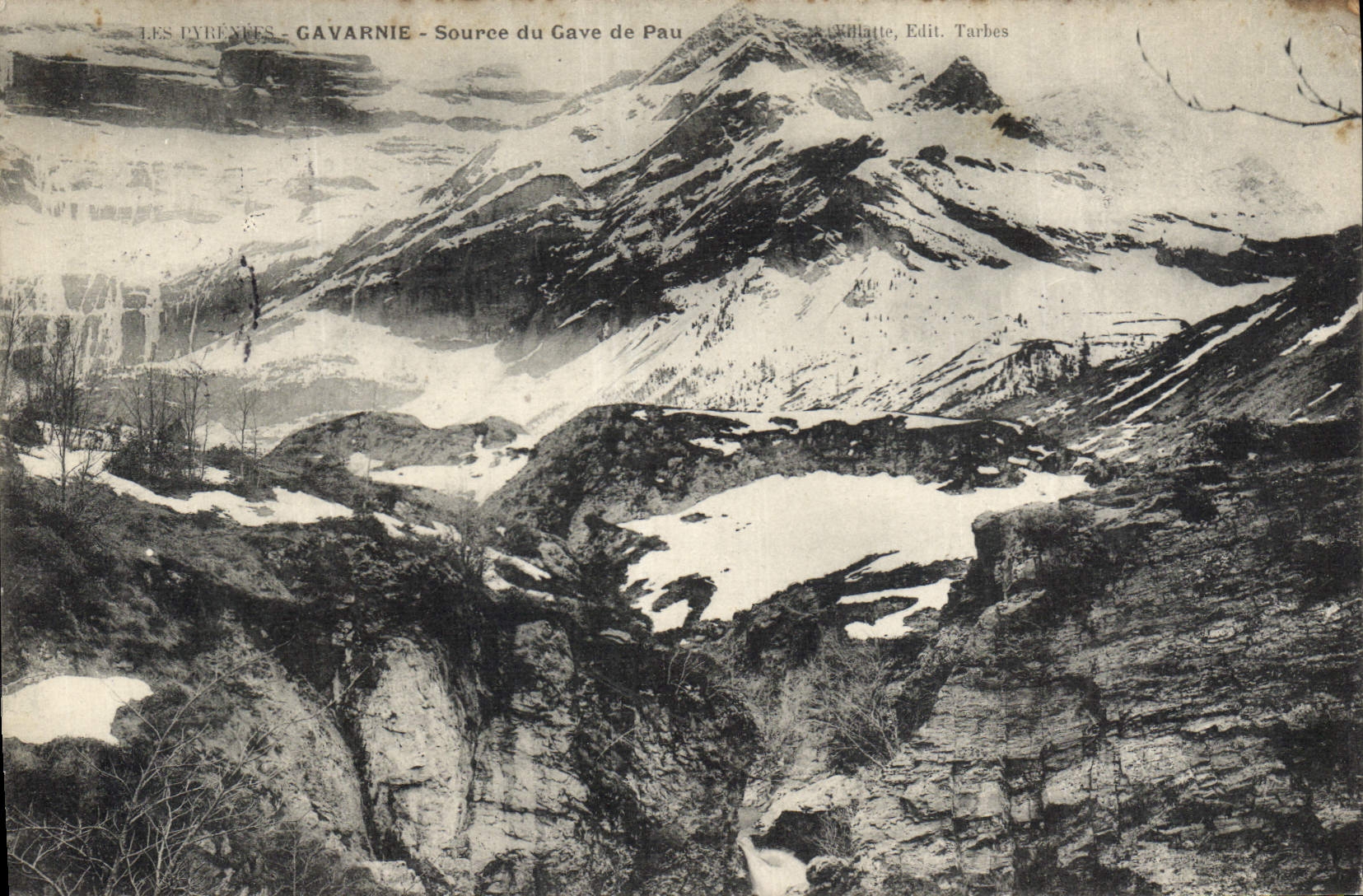 CPA Les Pyrenees Gavarnie Source du Gave de Pau 