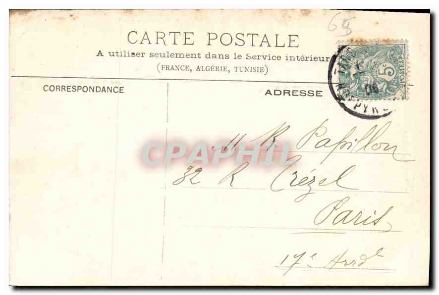CPA Les Pyrenees Gavarnie Source du Gave de Pau  — Verso