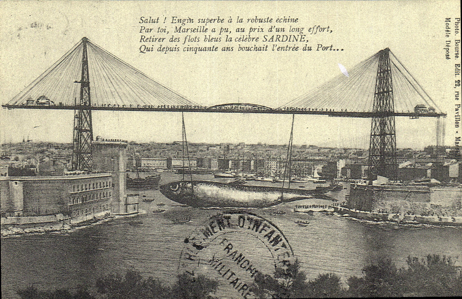Marseille — Pont transbordeur — Photo Dourse - Anverso