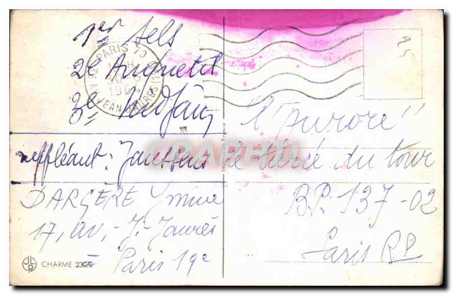 CPA Enfants — Rückseite