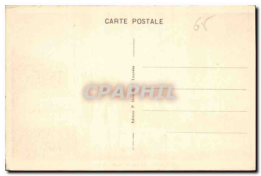 CPA Cauterets Le Lac de Gaube  — Rückseite